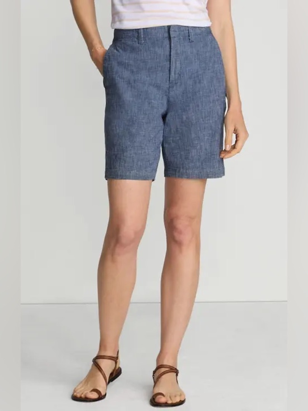 Banana Republic Bermuda Shorts Women’s Size 30 Blue Lightweight Stretch 9”EUC